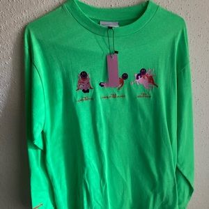 New with tags Mens Carne Bollente Long Sleeve Shirt in size large - Kelly Green